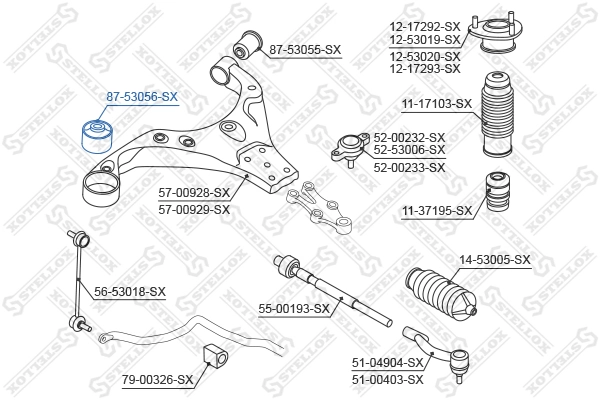  Silentblock przedniego wahacza dolnego KIA Sportage 2