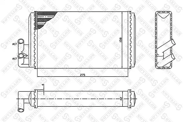  Chłodnica nagrzewnicy (ogrzewacza) Audi 100 