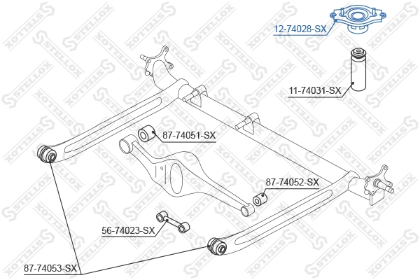 Poduszka amortyzatora tylnego Nissan Primera sedana (P11) (1996 - 2002) cena, od 21,91 USD