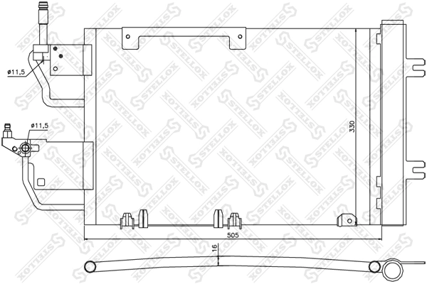Chłodnica klimatyzacji Peugeot/Citroen 1609634380 cena, od 93,63 USD