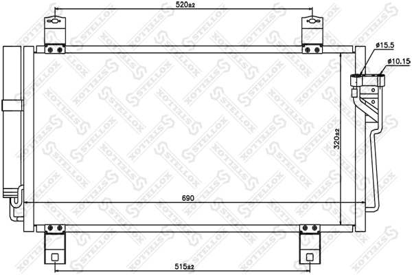 Chłodnica klimatyzacji Mazda 6 sedana (GH) (2007 - 2009) cena, od 110,95 USD