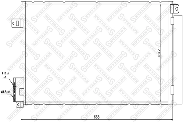 Chłodnica klimatyzacji Peugeot/Citroen 1610160280 cena, od 84,19 USD