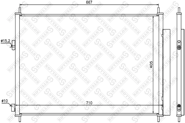 Chłodnica klimatyzacji do Toyota RAV4 III A3