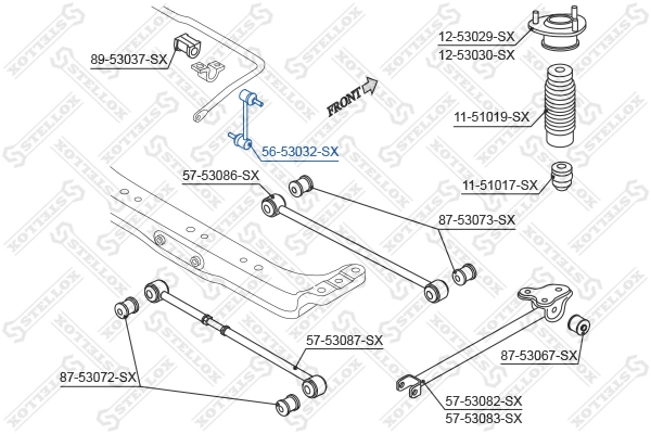 Do koszyka Łącznik stabilizatora tylnego KIA Spectra  