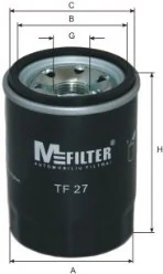 TF27 Mfilter filtr oleju