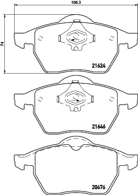 8DB355007881 HELLA Klocki hamulcowe przednie tarczowe