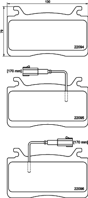 Klocki hamulcowe przednie tarczowe Fiat/Alfa/Lancia 77368213