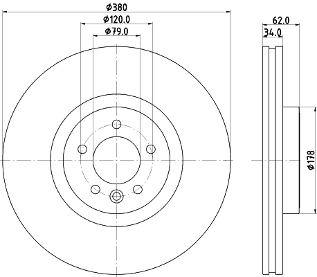 Do koszyka Tarcza hamulcowa przednia Land Rover Range Rover III L322