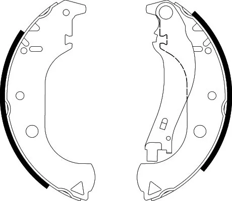 Do koszyka 7083041 Fiat/Alfa/Lancia Klocki hamulcowe tylne bębnowe