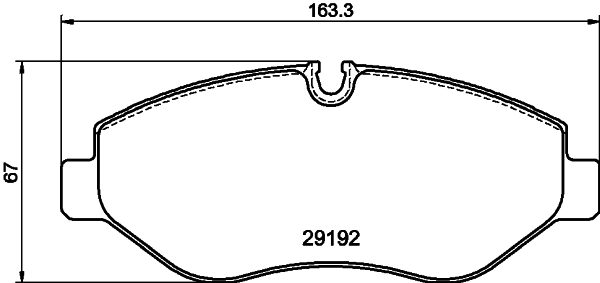 8DB355005521 HELLA Klocki hamulcowe przednie tarczowe