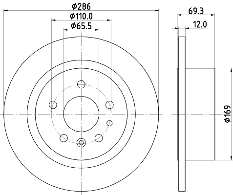 Tarcza hamulcowa tylna do Opel Omega B 25, 26, 27