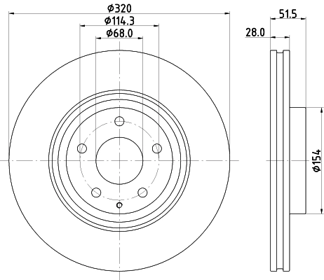 Tarcza hamulcowa przednia TK7833251A Mazda
