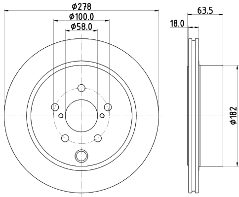 Do koszyka 26700SG000 Subaru Tarcza hamulcowa tylna
