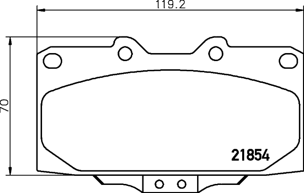 Do koszyka 4106021U90 Nissan/Infiniti Klocki hamulcowe przednie tarczowe