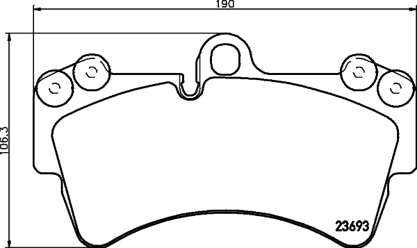 8DB355018691 HELLA Klocki hamulcowe przednie tarczowe