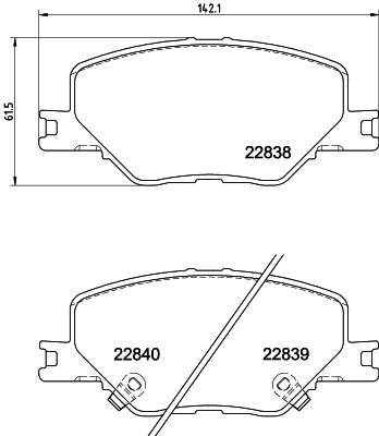 84124408 Opel Klocki hamulcowe przednie tarczowe