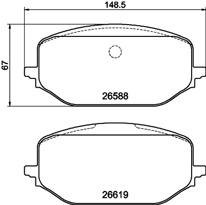 Klocki hamulcowe przednie tarczowe Fiat/Alfa/Lancia 155255431