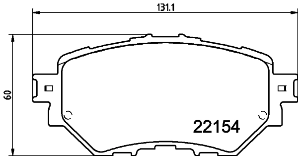 8DB355032091 HELLA Klocki hamulcowe przednie tarczowe