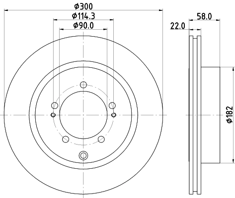 Tarcza hamulcowa przednia 4615A032 Mitsubishi