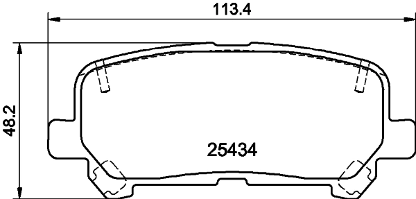 Okładziny (klocki) do hamulców tarczowych tylne General Motors 52129015 cena, od 24,34 USD
