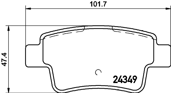  Okładziny (klocki) do hamulców tarczowych tylne Fiat Punto 