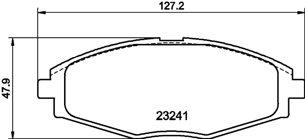 8DB355017021 HELLA Klocki hamulcowe przednie tarczowe