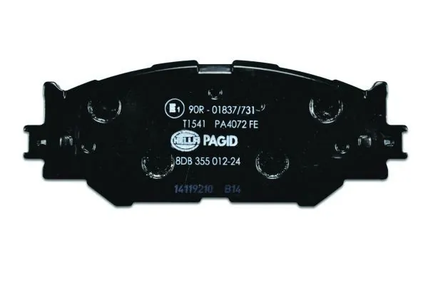 Klocki hamulcowe przednie tarczowe HELLA 8DB355012241 cena, od 27,72 USD