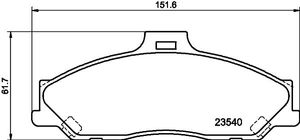Klocki hamulcowe przednie tarczowe UHY13323ZB Mazda