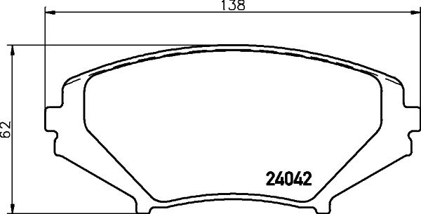  Klocki hamulcowe przednie tarczowe Mazda RX-8 