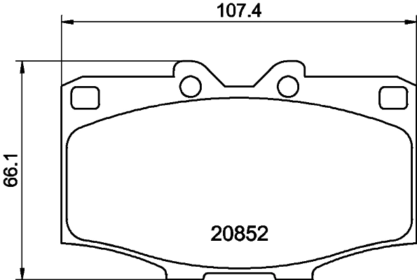 Klocki hamulcowe przednie tarczowe 04465YZZCA Toyota