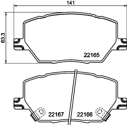 Klocki hamulcowe przednie tarczowe Jeep RENEGADE SUV (BU) (2014 - 2023) cena, od 41,45 USD