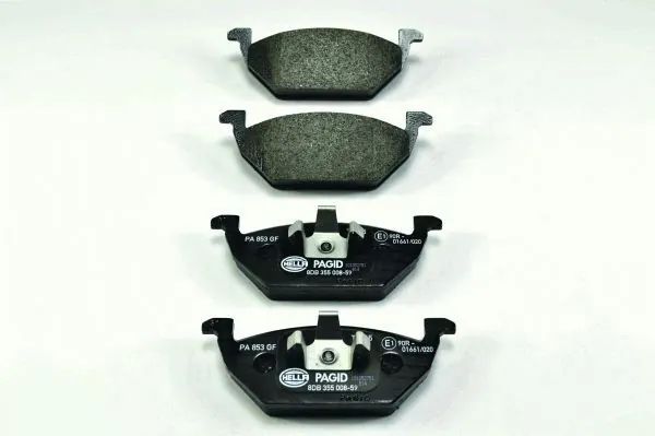 Klocki hamulcowe przednie tarczowe HELLA 8DB355008591 cena, od 25,60 USD
