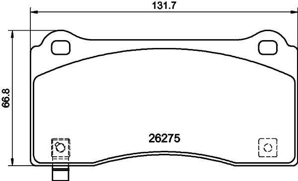  Klocki hamulcowe przednie tarczowe Tesla Model 3 