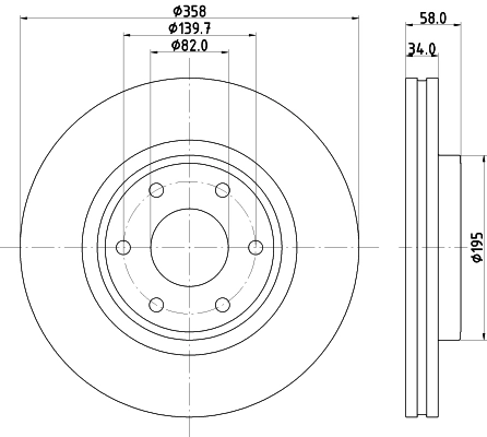 Do koszyka Tarcza hamulcowa przednia Nissan Patrol  Y62