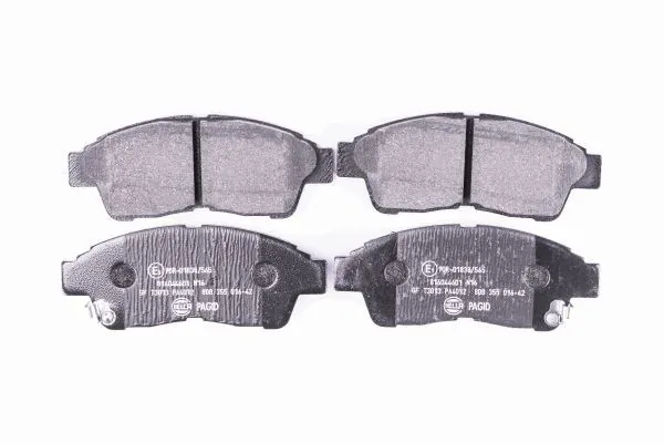 Do koszyka 8DB355016421 HELLA Klocki hamulcowe przednie tarczowe