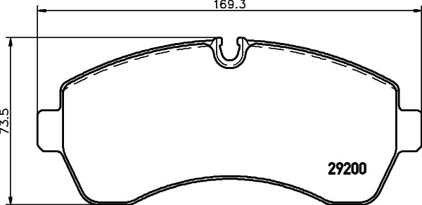 8DB355005531 HELLA Klocki hamulcowe przednie tarczowe