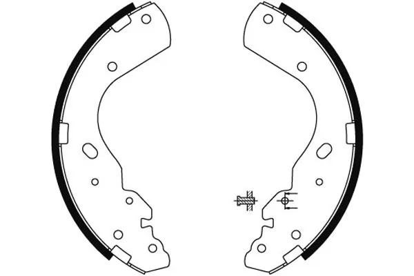Klocki hamulcowe tylne bębnowe UCYR2638Z Mazda