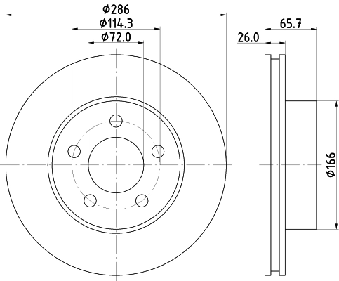 Tarcza hamulcowa przednia do Ford Explorer  U2