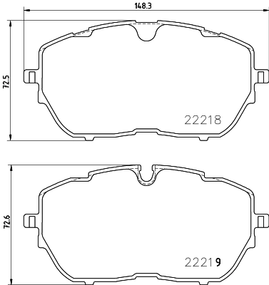 Klocki hamulcowe przednie tarczowe 1647859680 Peugeot/Citroen