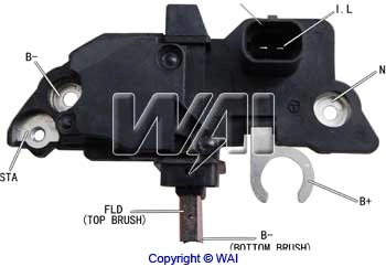 Do koszyka IB160 WAI Regulator alternatora (przekaźnik ładowania)