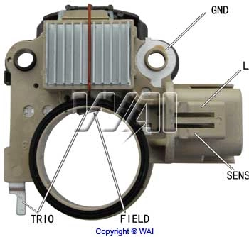Do koszyka IY727 WAI Regulator alternatora (przekaźnik ładowania)