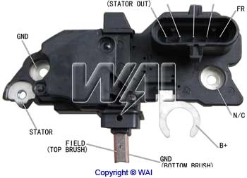 Do koszyka IB5300 WAI Regulator alternatora (przekaźnik ładowania)