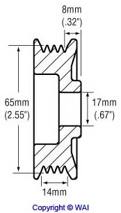 Koło pasowe alternatora do Honda CR-V I RD
