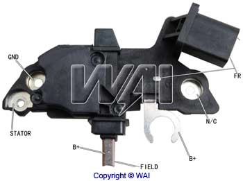 Regulator alternatora (przekaźnik ładowania) WAI IB266 cena, od 51,61 USD