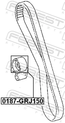  Rolka napinacza paska rozrządu Toyota Land Cruiser 