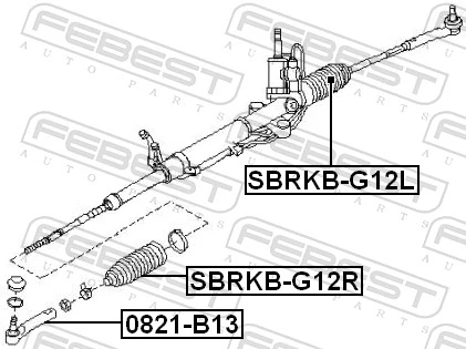 Do koszyka Osłona mechanizmu kierowniczego (maglownicy) Subaru Impreza III GH