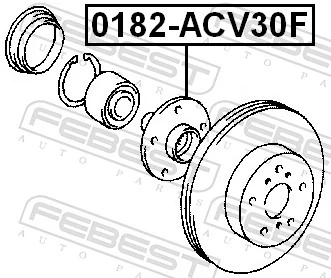 Do koszyka Piasta przednia Toyota Corolla VERSO R10