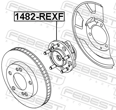 1482REXF Febest Piasta przednia