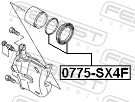 Zestaw naprawczy zacisku hamulcowego przedniego Mercedes B minivan (W245) (2005 - 2011) cena, od 5,70 USD