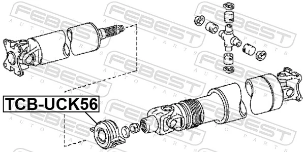Łożysko podwieszane wału Cardana do Toyota Tundra  K5, K6
